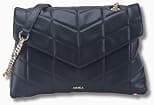AMICA Natalia Quilted Puffer Crossbody Bag for Women, Dual Compartment Soft Vegan Leather Handbag with Gold Chain Strap, Small Shoulder Purse for Travel & Everyday Use - Best Deal Finder