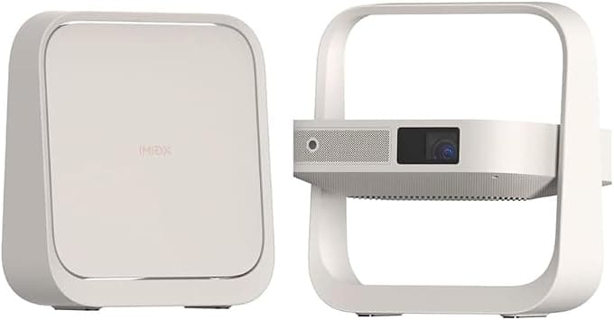 XGIMI Elfin Flip Plus Portable Projector, 500 ISO Lumens, 1080P, Google TV with Licensed Netflix, Integrated Adjustable Stand, Screen Adjustment, 2 x 3W Integrated Speakers على Amazon.ae - متتبع الأسعار