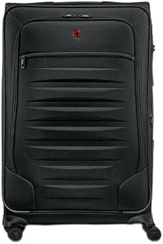 Wenger Checklite Ii 80Cm 4 -Double wheeled Expandable Softside Trolley - Black on Amazon.ae - Price Tracker