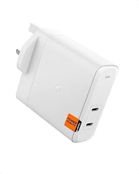 Spigen 140W Dual USB C Wall Charger GaN PD 3.1 PPS Fast Charging Power Adapter for iPhone 17 series Pixel 10 Samsung Galaxy S26 Ultra Z Fold 7 USB-C Devices – White on Amazon.ae - Price Tracker