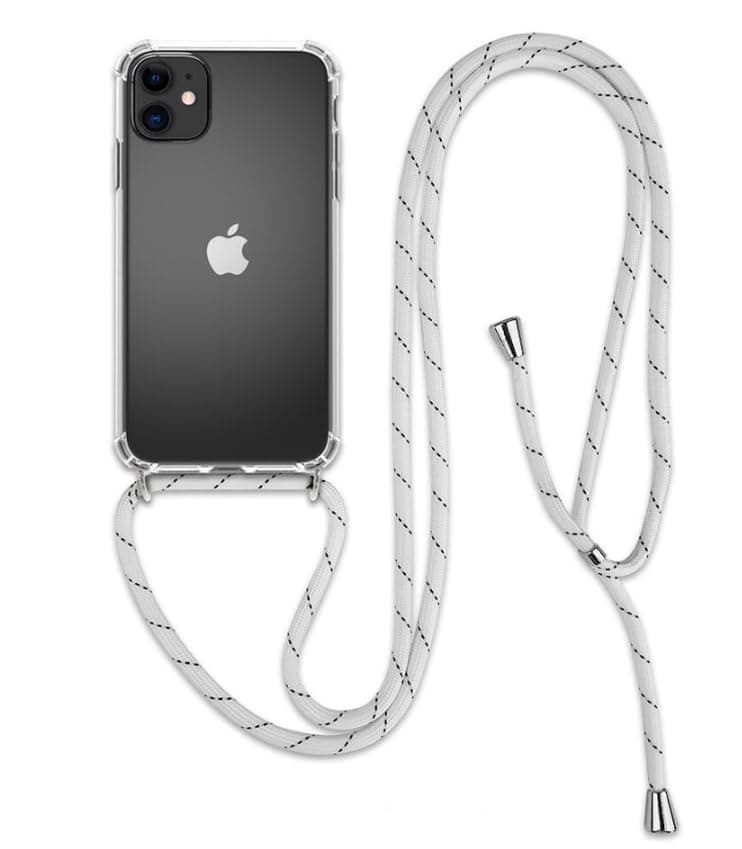 iPhone 13 Pro Max White and Black Crossbody Case Cell Phone Lanyard for around the shoulder, Phone Safety Adjustable Phone Strap, Best Smartphones Lanyard with Full Coverage Case (iPhone 13 Pro Max) on Amazon.ae - Price Tracker