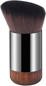 Khazna Foundation Brush, Angled Flat Top Kabuki Foundation Brush, Suitable for Mixed Liquid, Cream, or Flawless Powder Cosmetics, Premium Durable Face Multipurpose Blending Makeup Brush (Brown) on Amazon.ae - Price Tracker
