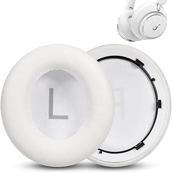 Earpads Replacement Compatible with Anker Soundcore Space Q45 Headphones, Ear Pads Cushions with Protein Leather, White on Amazon.ae - Price Tracker