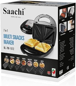 Saachi 7 in 1 Multi Snacks Maker NL-7M-1572 - Amazon.ae Price Tracker