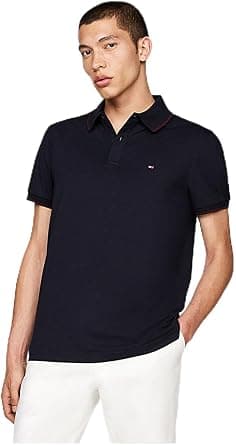 TOMMY HILFIGER Mens PERFORMANCE JERSEY REG POLO Polos (pack of 1) - Best Deal Finder