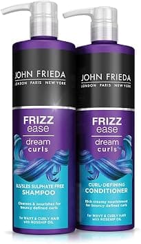 John Frieda Frizz Ease Dream Curls Shampoo & Conditioner Duo Pack 2 x 500ml, Haircare Bundle for Curly, Wavy Hair, Anti-Frizz Haircare Set for Curls on Amazon.ae - Price Tracker