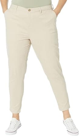 Tommy Hilfiger womens Relaxed Fit Hampton Chino Pant (Standard and Plus Size) Casual Pants - Best Deal Finder