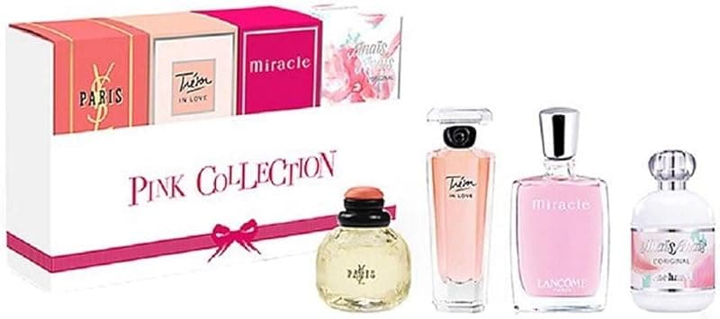 Pink Collection 4 Piece Gift Set: YSL Paris Eau De Parfum 7.5ml - Tresor in Love Eau De Parfum 5ml - Lancôme Miracle Eau De Parfum 5ml - Cacharel Ana on Amazon.ae - Price Tracker