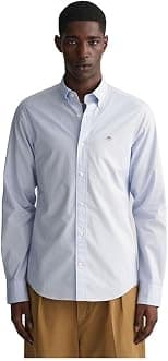 GANT Men 3000102-110 Slim Fit Poplin Shirt - Best Deal Finder