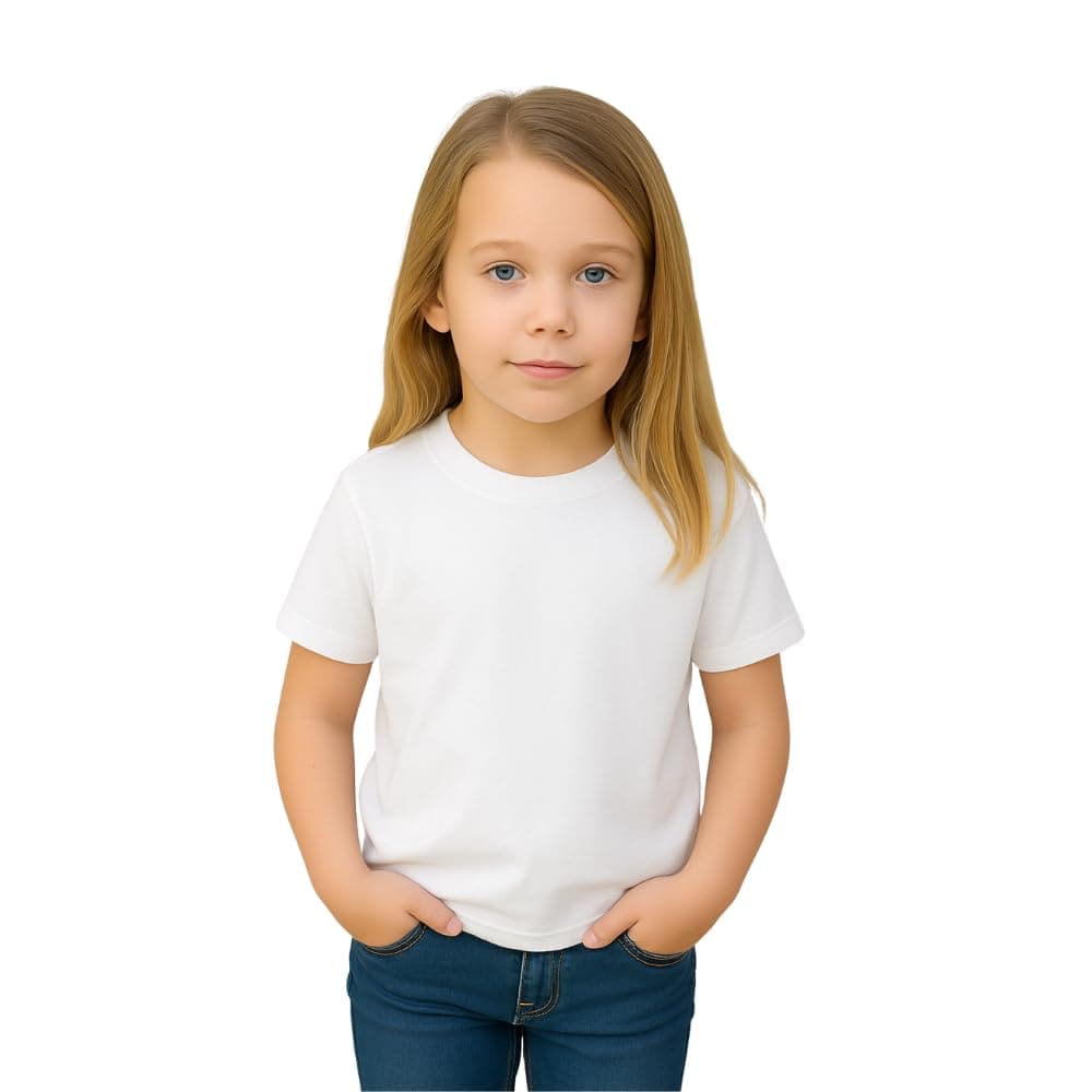 Moneysavers Kids Round Neck Girls T Shirt 170 GSM Pure Cotton Basic Colors on Amazon.ae - Price Tracker
