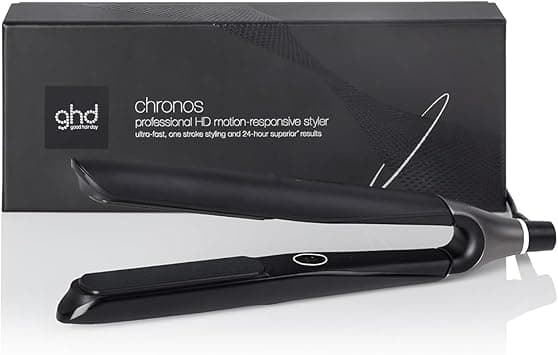ghd Chronos Styler ― 1" Flat Iron Hair Straightener, 3X Faster HD Motion-Responsive Styler for One Stroke High-Definition Results that Last 24hrs, 85% More Shine, 2X Less Frizz, No Heat Damage - Black on Amazon.ae - Price Tracker