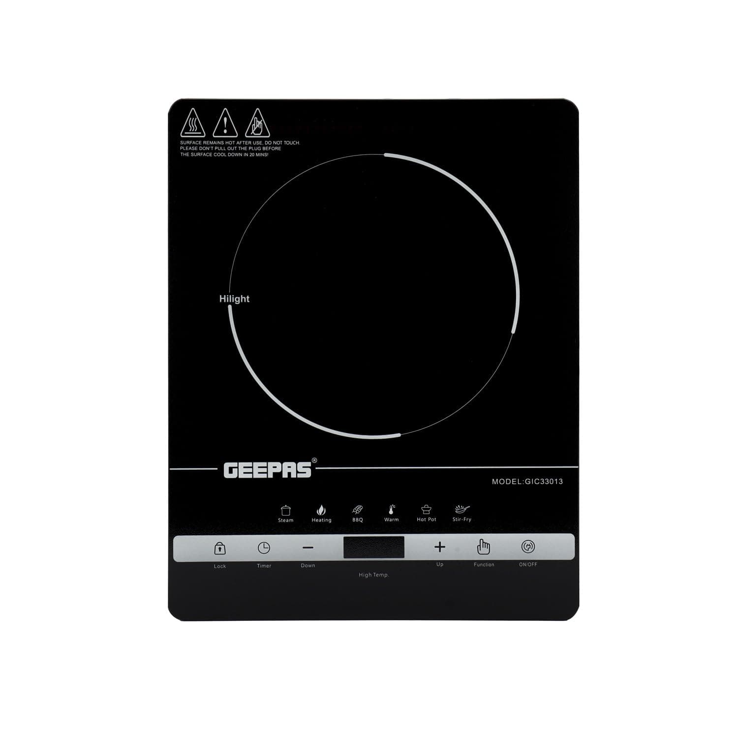 Geepas 4 Digit LED Display Digital Infrared Cooker, GIC33013 | 8 Temperature Settings | 3hrs Programmable Timer | 2000W Ceramic Heating Element on Amazon.ae - Price Tracker