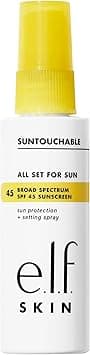 e.l.f. SKIN All Set For Sun SPF 45, Setting Spray With SPF 45 For Long-Lasting Makeup, Weightless, Non-Greasy Formula, Vegan & Cruelty-Free, Packaging May Vary on Amazon.ae - Price Tracker