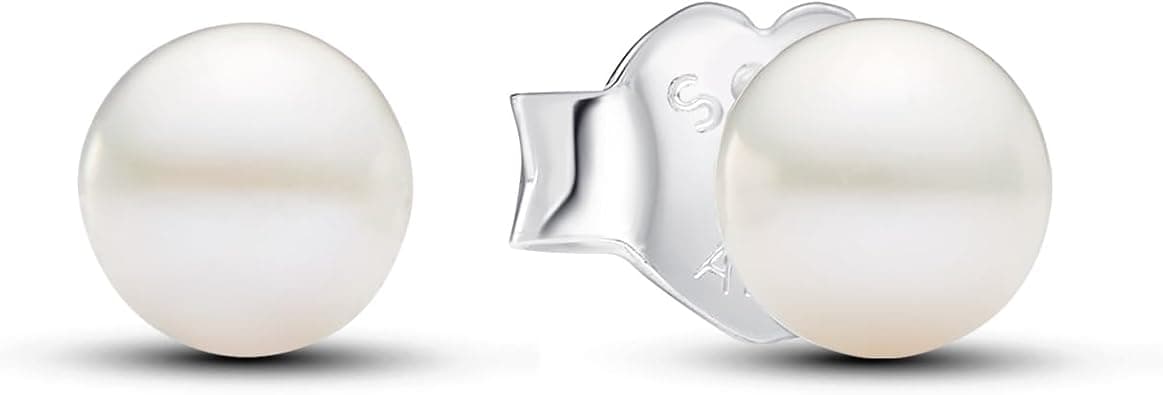 PANDORA Timeless Treated 4.5 mm Freshwater Cultured Pearl Stud Earrings Sterling Silver 293168C01, 5x 4,5x 4,5 mm, Sterling Silver, No Gemstone on Amazon.ae - Price Tracker