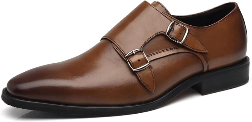 La Milano Men Dress Shoes Lace Up Oxford Classic Plain Toe Modern Formal Leather Shoes for على Amazon.ae - متتبع الأسعار