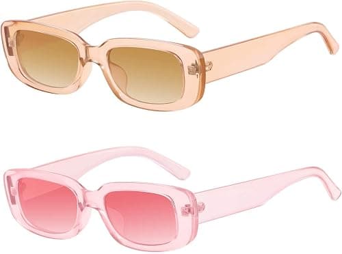 Retro Rectangle Sunglasses Women and Men Vintage Small Square Sun Glasses Protection Glasse, UV400 Protection Glasse, Vintage Driving Glasses 90’s Fashion Narrow Square Frame on Amazon.ae - Price Tracker