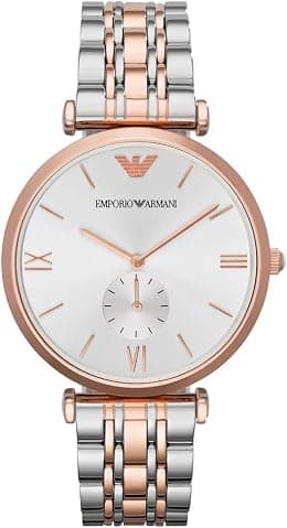 Emporio Armani Women's, Three-Hand Stainless Steel Watch, 40mm case size - Best Deal Finder
