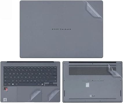 Gruattreay Laptop Decal Cover Compatible with ASUS ZenBook 14 OLED 2025 UX3405C 14-inch Anti-Scratch Sticker Three Sided Notebook Film Laptop Film (Transparent frosted finis) على Amazon.ae - متتبع الأسعار