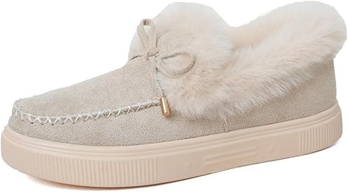 Ladmiple Winter Boots For Women 2023 Snow Warm Ankle Booties Slip On Outdoor Fur Lined Comfortable Fashion Walking Shoes على Amazon.ae - متتبع الأسعار