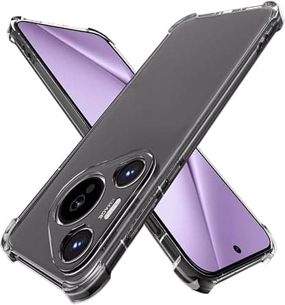Huawei Pura 70 Pro Clear Case, Shock-Absorption TPU Cell Phone Cover with Reinforced Corners, Soft Flexible & Crystal Clear Protective Bumper Case على Amazon.ae - متتبع الأسعار