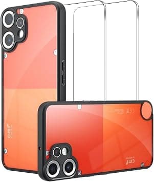 Lemxiee Case for CMF Phone 2 Pro + [2 Pieces] Tempered Glass Film for CMF Phone 2 Pro, Anti-Fingerprint & Anti-Drop Flexible Silicone + Frosted Acrylic on Amazon.ae - Price Tracker