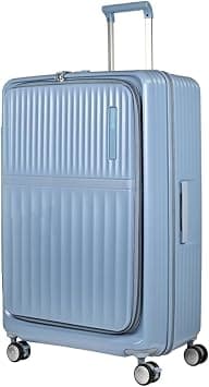 American Tourister Trento + Suitcase, 81 cm / 30 inch, 4 Spinner Wheels, Hard Top, PC, Elemental Blue|Shock Absorbing Wheels|Book Opening|Expandable|TSA Lock - 3 Years International Warranty on Amazon.ae - Price Tracker