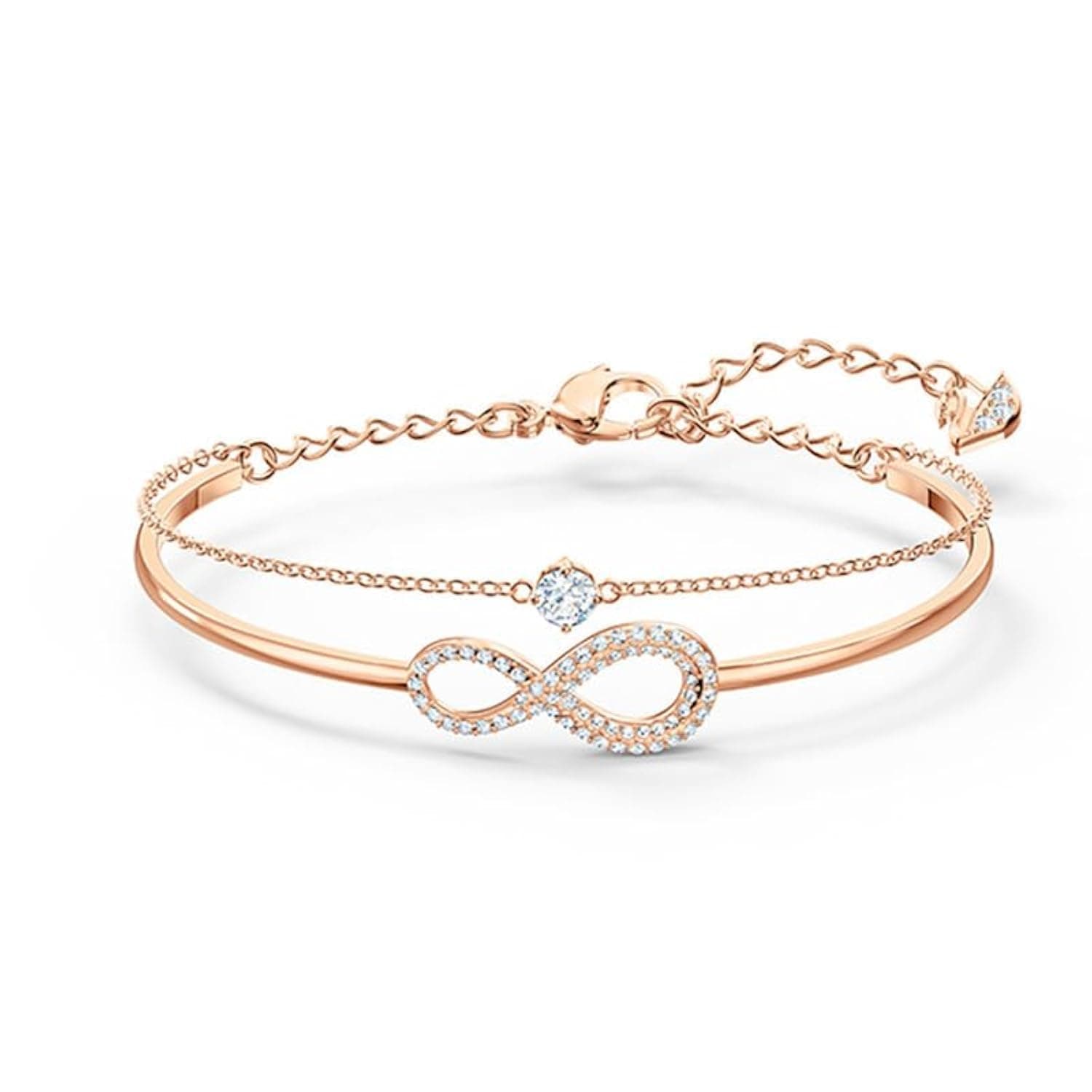 J.Rosée Crystal Infinite Rose Gold Plated Bracelet for Women Gift Packing Fashion Jewelry JR-1211 on Amazon.ae - Price Tracker