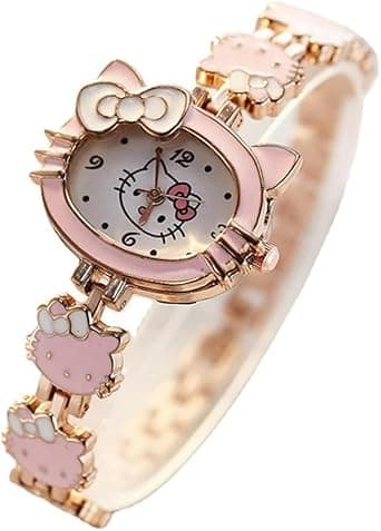 Kids Watch, Analog Watches for Kids, Hello Kitty Quartz Kids Pink Watch for Girls with Hello Kitty and Pink Band Strap, Stainless Steel Strap Bracelet, Gift Watches for Girls on Amazon.ae - Price Tracker