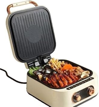 Electric Grill & Hot Pot, Non-Stick Baking Tray & Hot Pot, Compact Pancake Maker, Easy Clean BBQ Grill, Versatile Kitchen Multi-Cooker, Easy to Clean on Amazon.ae - Price Tracker