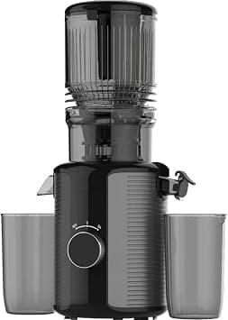 Cold Press Slow Juicer Pro Masticating Juicer Machine, 300W Copper Motor, 128mm Extra Wide Feed Chute, 1.2L Large Hopper, Automatic Fruit and Vegetable Juicing, High Juice Yield, Black on Amazon.ae - Price Tracker