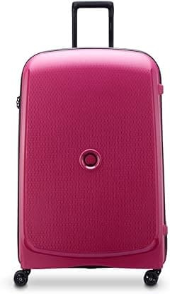 DELSEY Paris - Belmont Plus - Hard Suitcase - 4 Double Wheels - 82.5 x 52.5 x 35 cm - L - Raspberry - Amazon.ae Price Tracker