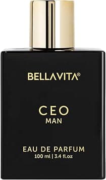 BellaVita Luxury CEO Man Eau De Parfum | Perfume for Men with Lemon, Lavender, Tonka, Mandarin & Vetiver | Long-Lasting Woody Fragrance | Mens Perfume, Fresh Fragrance for Man, Gift for Men,100 ml on Amazon.ae - Price Tracker