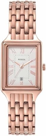 FOSSIL Raquel Watch for Women, Quartz movement with Stainless steel or leather Strap - Best Deal Finder