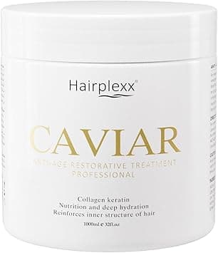 HAIRPLEXX CAVIAR ANTI-AGE RESTORATIVE TREATMENT PROFESSIONAL Hair Mask 1000ml | Deep Moisturizing Conditioning Hair | For Dry And Damaged Hair | Strengthening & Thickening For Hair Growth| on Amazon.ae - Price Tracker