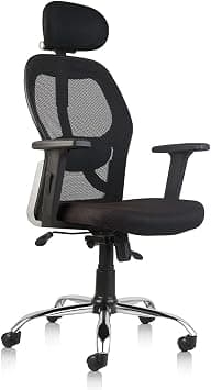 CELLBELL Tauras C100 Mesh High Back Home & Office/Computer/Study/Revolving/Desk Chair for Work from Home Metal Base Seat Height Adjustable Chair Black on Amazon.ae - Price Tracker
