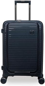 IT Luggage Spontaneous | Hard Shell Travel Bag Suitcase | Lightweight Expandable Trolley Luggage Bag with 8x 360° Spinner Wheels Combination Lock Front Pocket Organized Cabin Bag (Blueberry, 21") on Amazon - Best Deal Finder