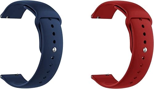 Quick Release Watch Band Compatible With Armani Exchange Drexler Axt2000 Silicone Watch Strap with Button Lock, Pack of 2 (Blue and Red) on Amazon.ae - Price Tracker