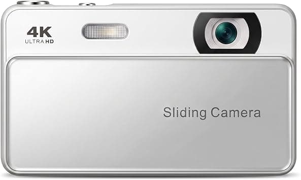 Digital Camera, 64MP HD Autofocus 4K Retro Sliding Camera, 16X Digital Zoom CCD Cameras with 2.8 Inch Screen for Teens Adult Beginner (Silver) on Amazon.ae - Price Tracker