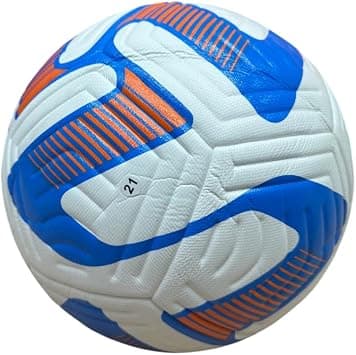 Thermo Football – Size 5 PU Match & Training Ball | White, Orange & Blue | Seamless Thermal Bonded Soccer Ball for Outdoor & Indoor Play on Amazon.ae - Price Tracker