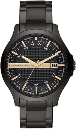 Armani Exchange Men's Three-Hand Date, Stainless Steel Watch, 46mm case size - Best Deal Finder
