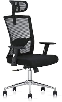 Multi Home Furniture Black Mesh Office Chair & Ergonomic Chair with Adjustable Headrest, Lumbar Support, Back Support, Height Control & Swivel Chair Rolling Wheels – Comfortable Computer Chair on Amazon.ae - Price Tracker