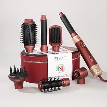 ENZO Professional EN-4133-Pro7 7-in-1 Air Hair Styler for Women, Multi-Function Hair Dryer, Auto Curler, Straightener & Volumizer, Airflow Styling Technology - Intl Version on Amazon.ae - Price Tracker