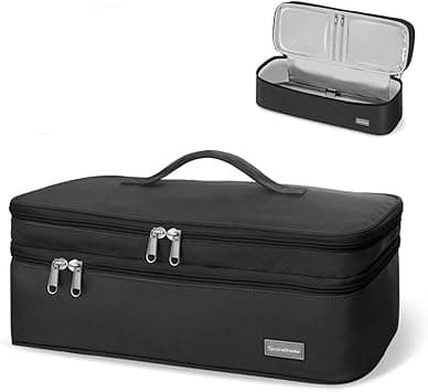 HASTHIP® Travel Storage Bag Compatible with Dyson Airwrap, Shark Flexstyle, Revlon Hair Dryer, Double Layer Portable Carrying Case with Organizer, Waterproof Protective Pouch for Hair Styling Tools on Amazon.ae - Price Tracker