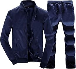 Lavnis Men's Casual Tracksuit Long Sleeve Running Jogging Athletic Sports Set - Best Deal Finder