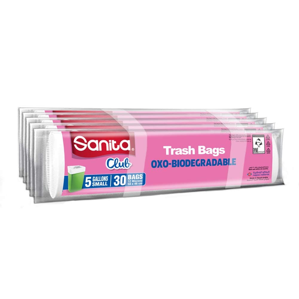 Sanita Club Trash Bags Biodegrdable 5 Gallons,150 Bags on Amazon.ae - Price Tracker