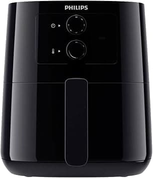 Philips Essential Airfryer 4.1 Litre Frying Pan, Oil-Free Deep Fryer, Rapid Air Technology, HomeID Application, Time and Temperature Control, Black (HD9200/90) on Amazon - Best Deal Finder