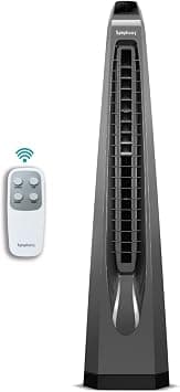 Symphony Surround-i Bladeless Tower Fan for Room | High-Speed with Swivel Action, Touchscreen Control Panel & Remote | 1 Year Warranty | Grey on Amazon.ae - Price Tracker