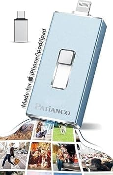 Patianco Apple MFi Certified 512GB iPhone/iPad USB Flash Drive, Lightning Connector, USB 3.0, 100/625 MB/s Read/Write, Portable Photo Stick for iPhone/iPad/Computer, Blue on Amazon.ae - Price Tracker