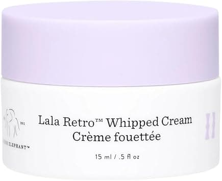 Drunk Elephant Lala Retro Whipped Cream - 15 ml/.5 fl oz - Ceramide Moisturizer - Clean Clinical Skincare - Cruelty-Free - Dermatologist-Tested - Free of Essential Oils, Silicones, and Fragrance - دليلك لأفضل العروض