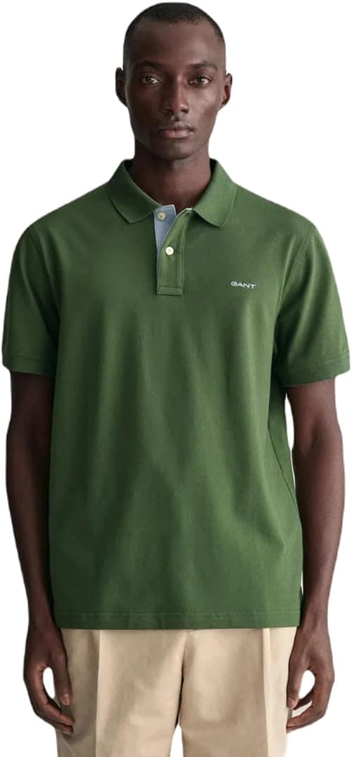 GANT Men 2062026-5 Contrast Pique Polo Shirt on Amazon.ae - Price Tracker